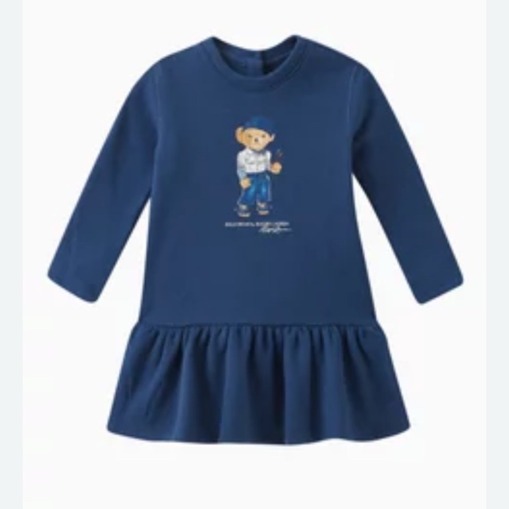 Ralph Lauren polo bear girl’s sweater dress size 6M